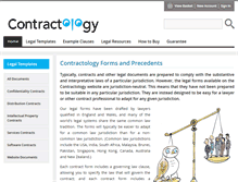 Tablet Screenshot of contractology.com